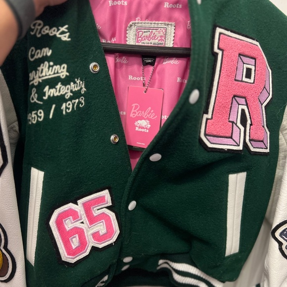 Barbie x roots kids varsity jacket brand new - Picture 4 of 6